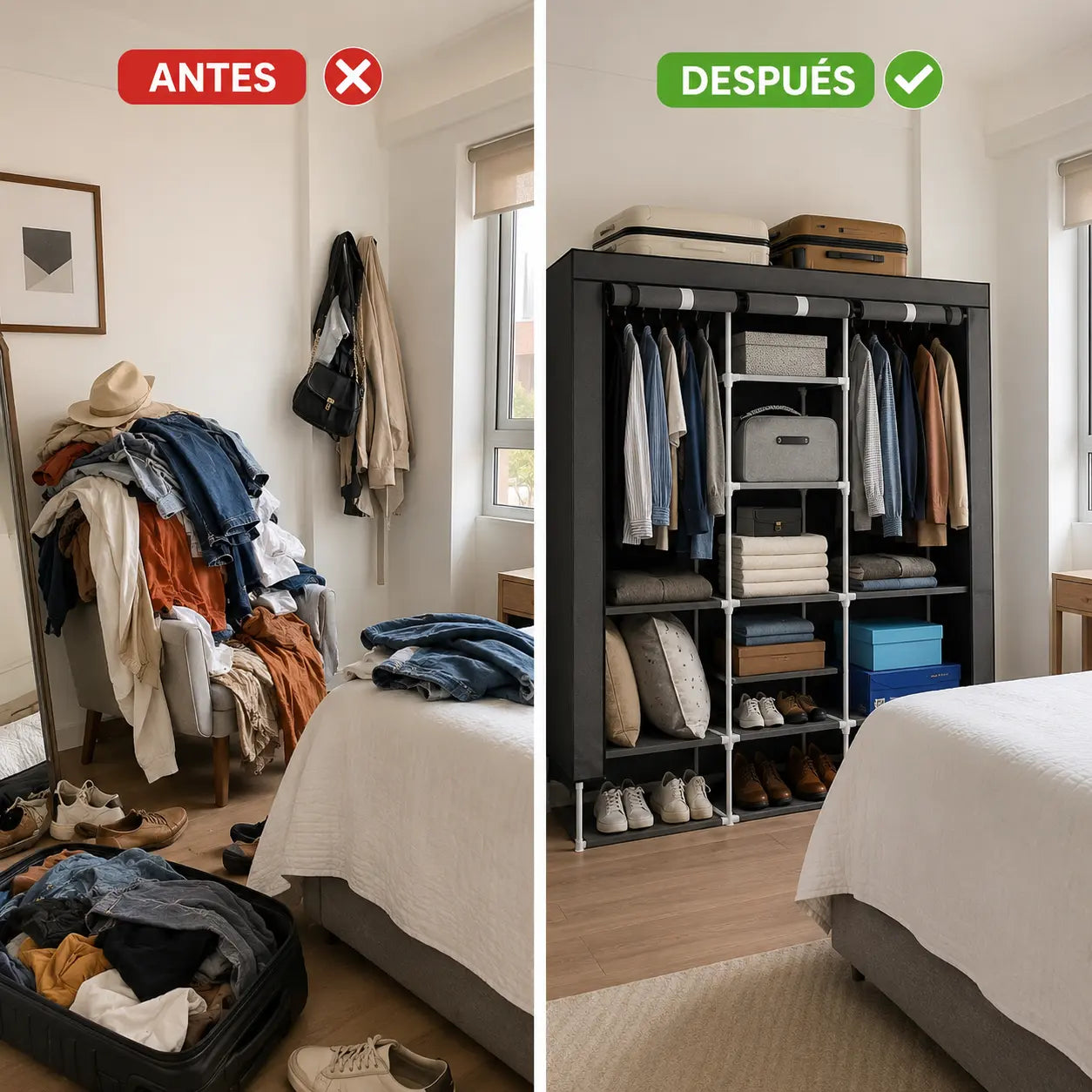 Closet de Ropa para Mantener Orden