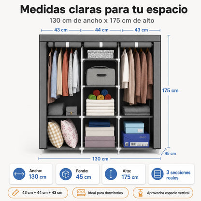 Closet de Ropa para Mantener Orden