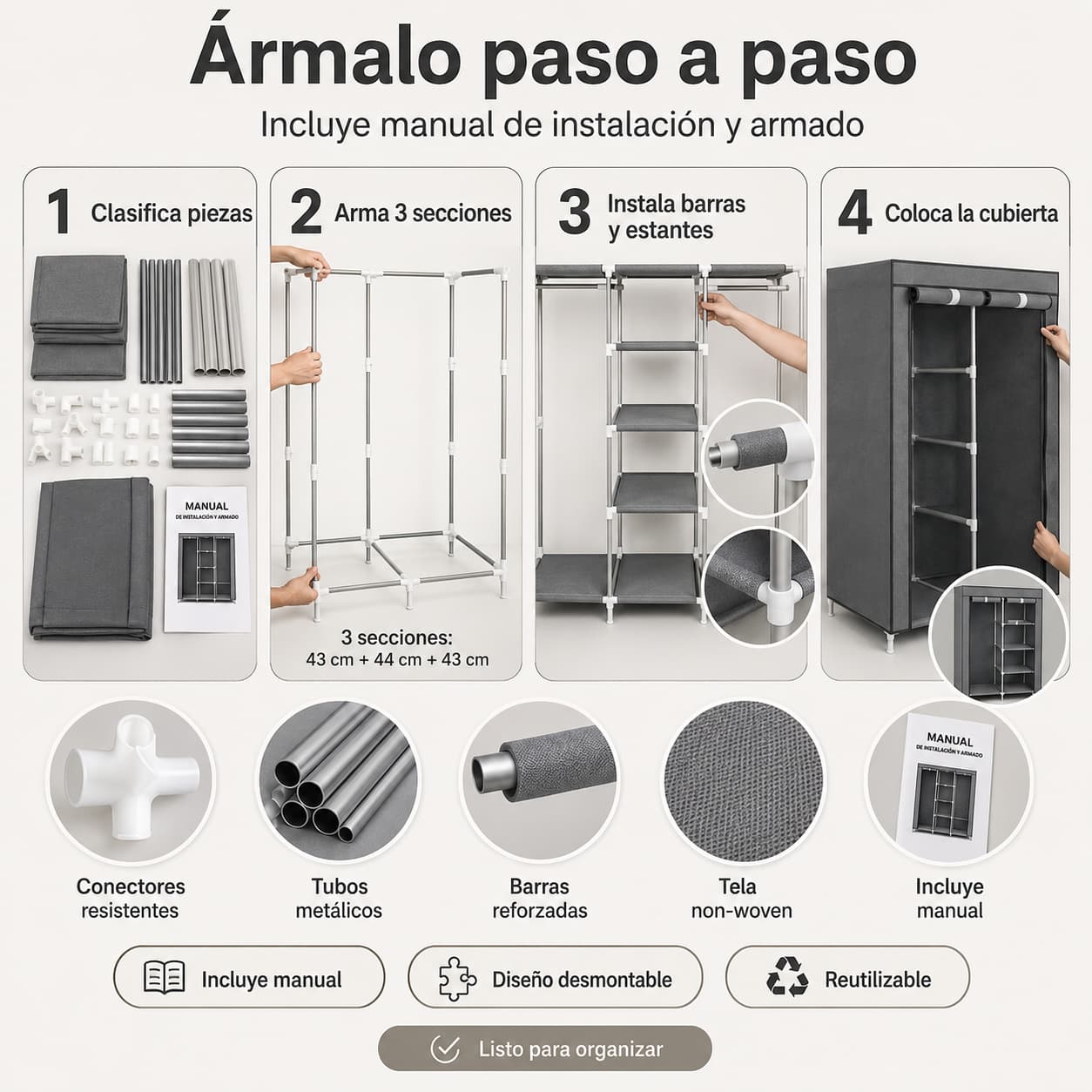 Closet de Ropa para Mantener Orden